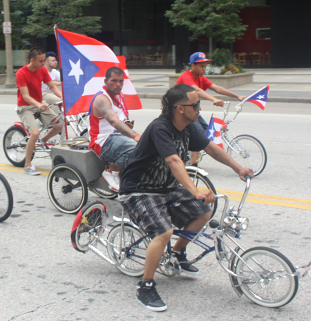 Bicycles at Cleveland Puerto Rico Parade