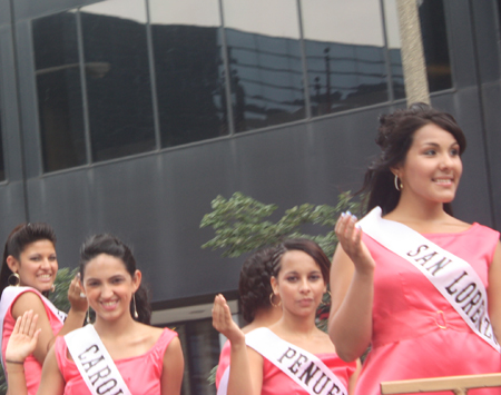 King and Queen and Court at Cleveland Puerto Rican Parade 2012