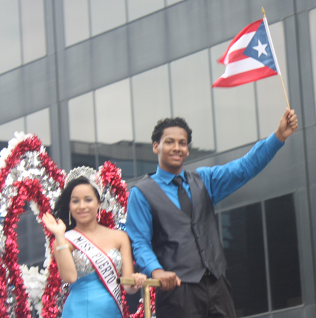 King and Queen and Court at Cleveland Puerto Rican Parade 2012