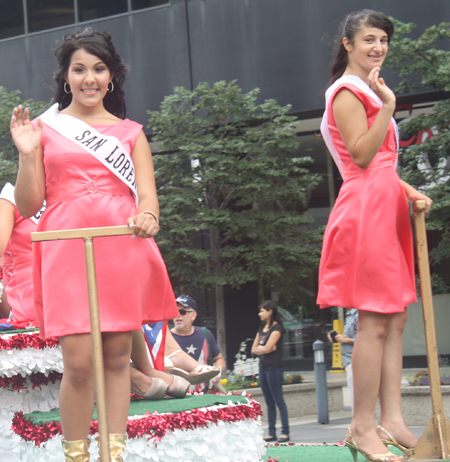 King and Queen and Court at Cleveland Puerto Rican Parade 2012