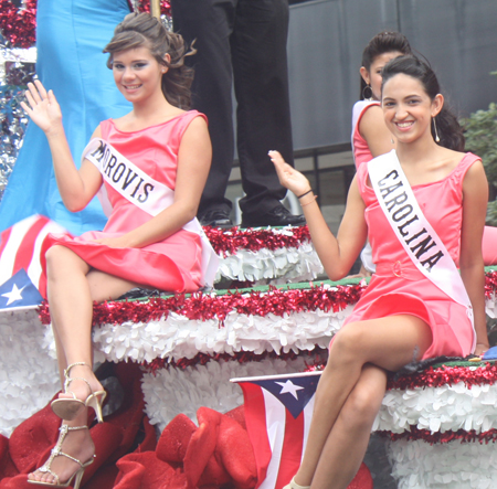 King and Queen and Court at Cleveland Puerto Rican Parade 2012