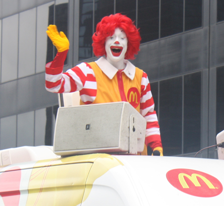 Ronald McDonald at Cleveland Puerto Rican Parade