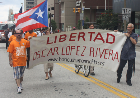 Oscar Lopez Rivera at Cleveland Puerto Rican Parade