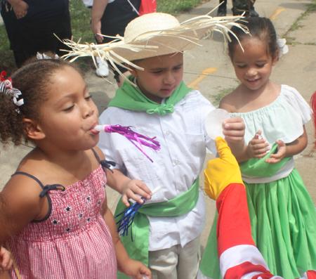 Kids at Puerto Rican Parade in Cleveland