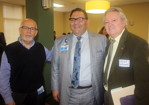 Dr Jorge Callas, Dr Akram Boutros and Hugo Urizar