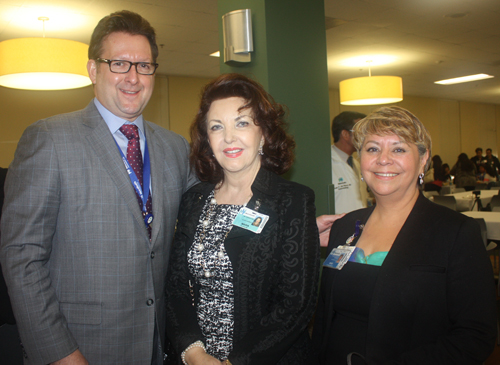 Chief Daniel Lewis, Dr. Maria Pujana and Mari Galindo DaSilva