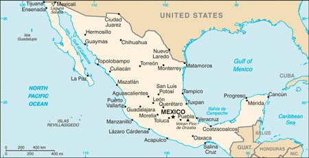 Map of Mexico