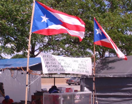 Food stand at Puerto Rican and Latino fest 2009 in Cleveland