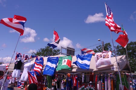 Food stand at Puerto Rican and Latino fest 2009 in Cleveland