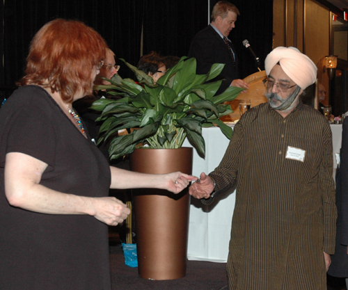 Debbie Hanson and Paramjit Singh