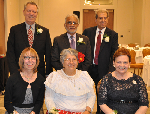 Ralph Perk, Dr Atul Mehta, Abby Mina, Karen Pianka, Sister Alicia Alvarado and Sheila Murphy Crawford