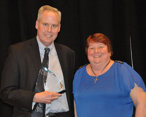 John OBrien Jr. inducts Marilyn Madigan