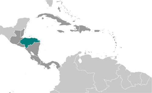 Map of Honduras