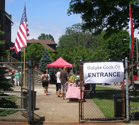 Goulash gulyas cookoff at Saint Emeric church