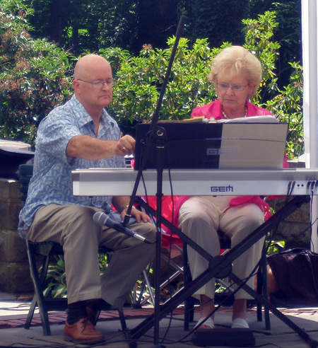 Marcia Snavely assisted by her husband Gregory Polyak