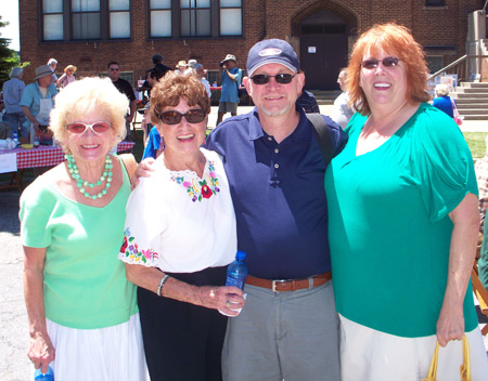 Judges of the 2010 Cleveland Hungarian  Gulyas Cook-Off: Marcia Snavely,Jenny Brown, David Farkas and Debbie Hanson