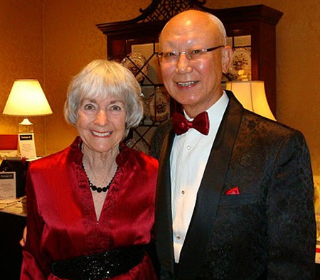 Janet Voinovich and Anthony Yen - Attendees of the Paprika event for the Cleveland Hungarian Development Panel