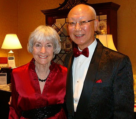 Janet Voinovich and Anthony Yen - Attendees of the Paprika event for the Cleveland Hungarian Development Panel