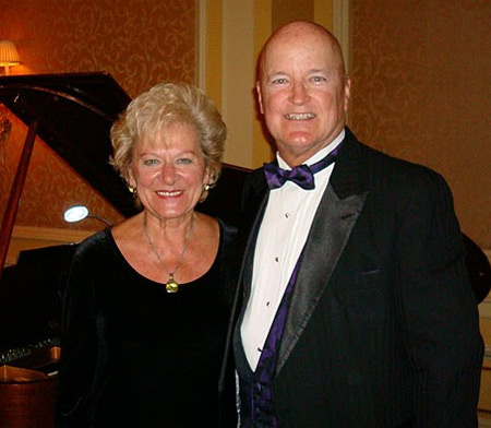 Marcia Snavely and husband at Paprika event for the Cleveland Hungarian Development Panel