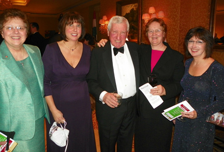 Sister Diana Stano, Kim Fleischman, honoree Richard Fleischman, Sister Rosemary Hocevar and Gayle Montalto