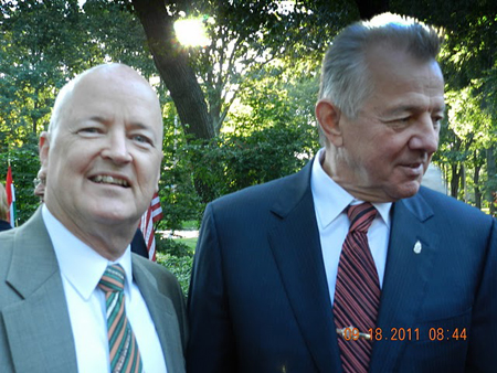 Greg Polyak and President Schmitt