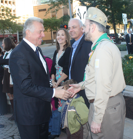 Hungarian President Pl Schmitt with Mike Horvath