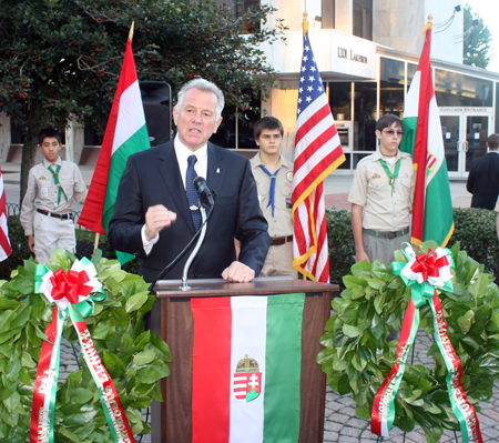 Hungarian President P�l Schmitt in Cleveland