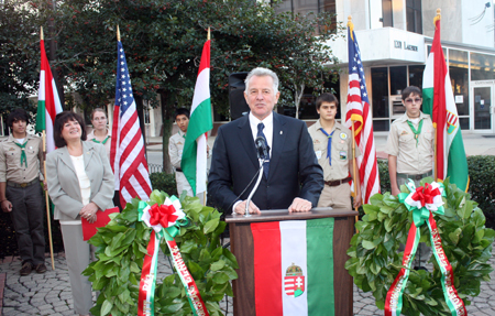 Hungarian president Pl Schmitt