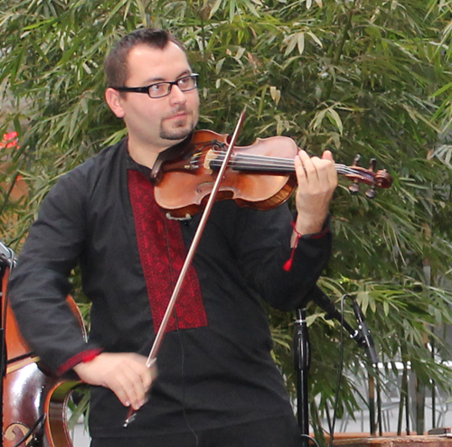 Violin in The Band Harmonia at Cleveland Art Museum opening