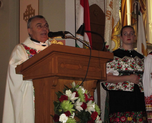 Rev. Sandor Siklodi at St Emeric Hungarian Church in Cleveland