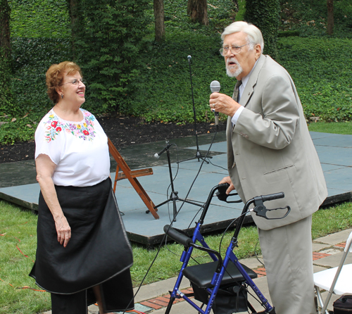 Carolyn Balogh and Consul Laszlo Bojtos 