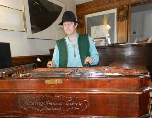 Andras Check entertained on the Cimbalom