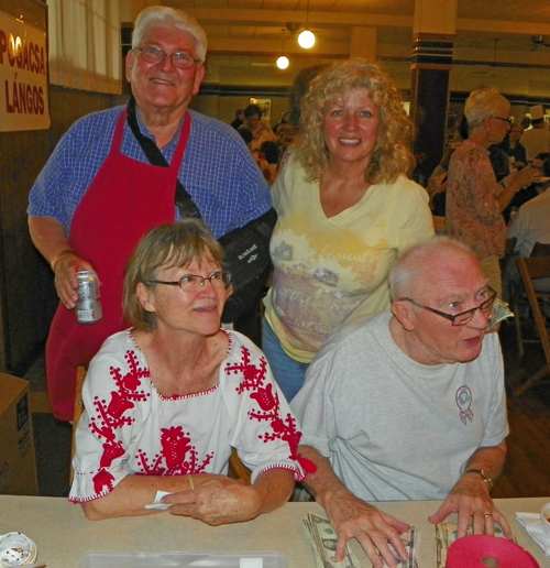 John Megyimori,  Nancy Jacwa, Mary Whitmer, Frank Dobos