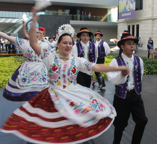 The Hungarian Scouts Folk Ensemble performed at the Cleveland Museum of Art's International Cleveland Community Day 