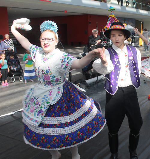 The Hungarian Scouts Folk Ensemble performed at the Cleveland Museum of Art's International Cleveland Community Day 