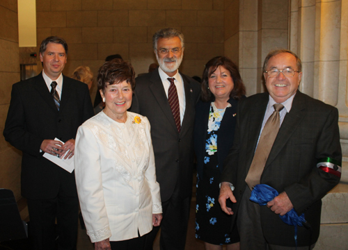 Reverend Krasznai, Jenny Brown, Mayor Jackson,Marika Megyimori  and