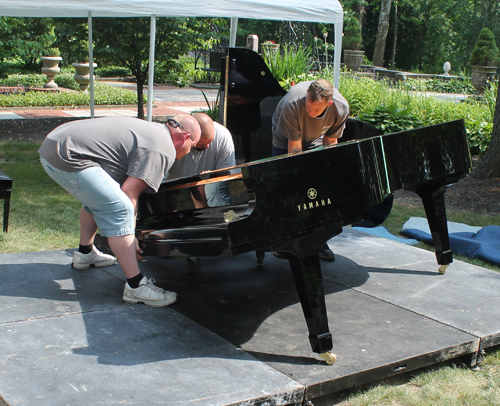 Assembling the Yamaha Grand Piano