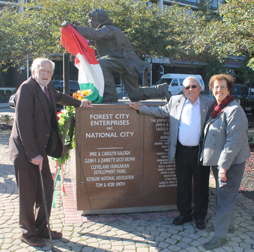 Ernie Mihaly with 1956er Imre Balogh and wife Carolyn