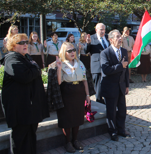 Singing the National Anthems