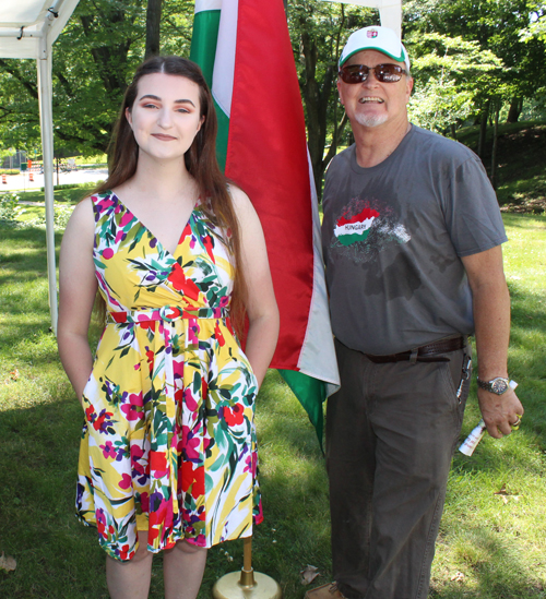 Amanda Abood and proud grandfather Greg Polyak