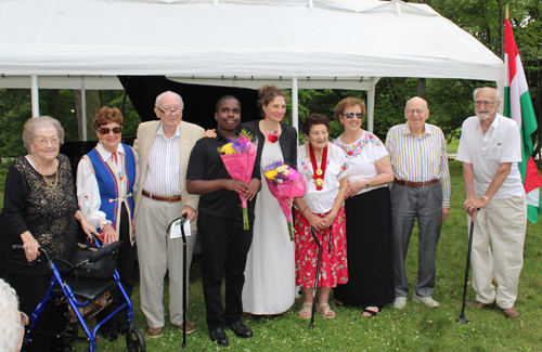 Performers and 1938 attendees in Hungarian Cultural Garden