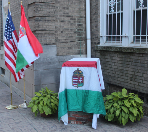 Cornerstone before unveiling