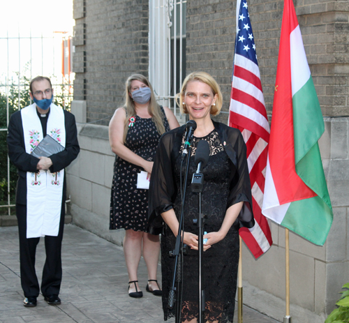 Dr. Zita Bencsik speaking