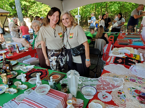 For sale table at Hungarian Scout Festival