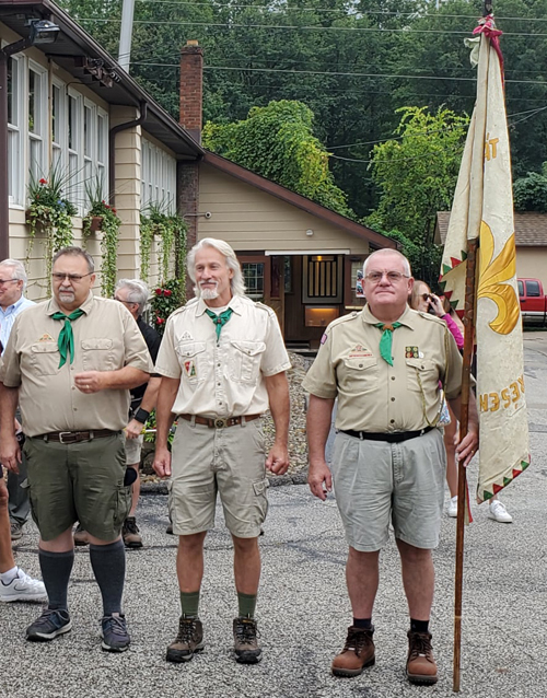 Men scouts at Hungarian Scout Festival