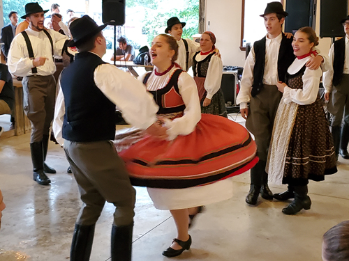 couples dance at 65th Hungarian Scout Festival