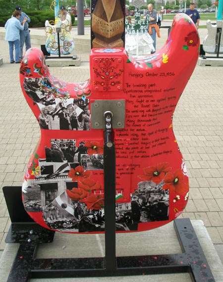 Hungarian Guitar at Guitarmania at Rock and Roll Hall of Fame in Cleveland - photos by Dan Hanson