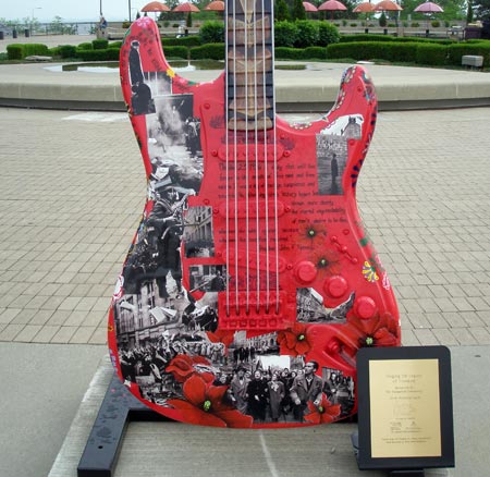 Hungarian Guitar at Guitarmania at Rock and Roll Hall of Fame in Cleveland - photos by Dan Hanson