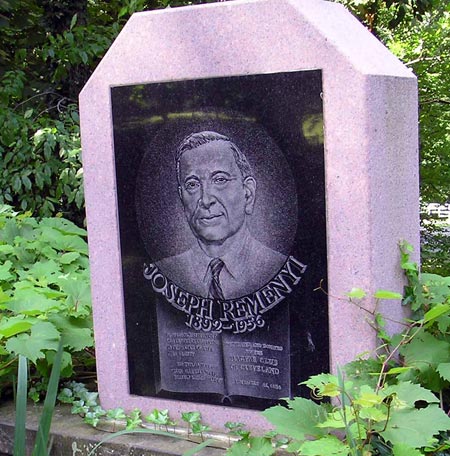 Joseph Remenyi statue at Hungarian Cultural Garden in Cleveland Ohio - photos by Dan Hanson