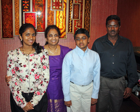 Anamika Veeramani and family